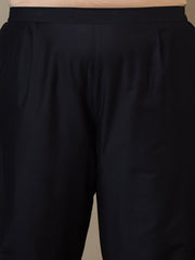 Women Plus Size Zari Embroidered Kurta with Trousers & Dupatta