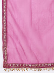 Women Ethnic Motifs Embroidered Regular Kurta Palazzos & With Dupatta