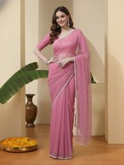 Embellished Zari Net Heavy Work Saree