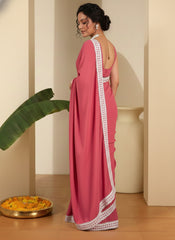 Embellished Poly Georgette Saree