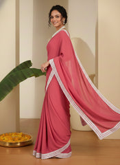 Embellished Poly Georgette Saree