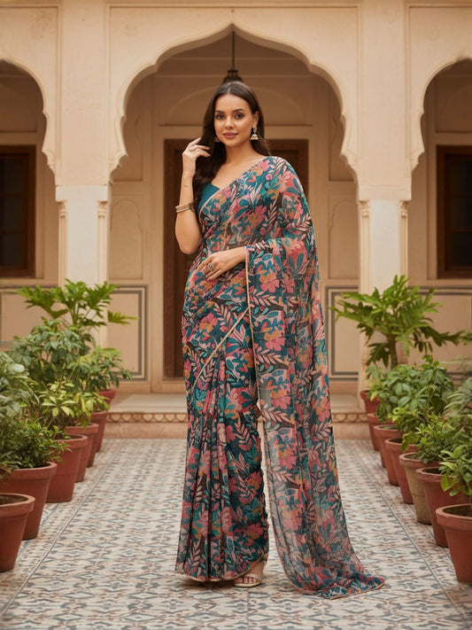 Floral Saree