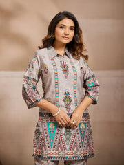 Bohemian Printed Tunic with Trousers