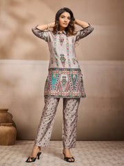 Bohemian Printed Tunic with Trousers