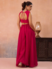 Pink-Organza-Beads-Embroidered-Crop-Top-with-Flared-Cape-and-Flared-Palazzo-Set