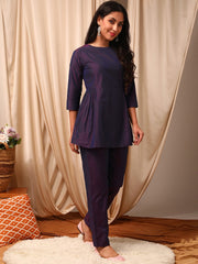 Purple Top with Trouser Co-Ords