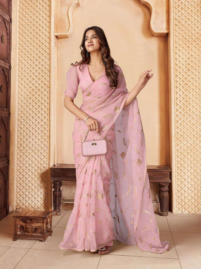Unversal Net Sequins Saree main image 0