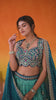 Turquoise Blue Jacquard Tissue Fabric Sequins Thread and Embroidery Semi Stitched Lehenga and Unstitched Blouse With Dupatta