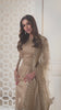 Malaika Arora Beige Floral Thread and Sequines Embroidered Kurta Set