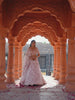 Coral Tissue Sequinse embroidery Semi-Stitched Lehenga choli and Dupatta