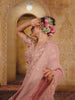 Pink colour Tissue Sequinse embroidery Semi-Stitched Lehenga choli and Dupatta
