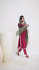 Floral Embroidered Regular Chanderi Cotton Kurta With Trousers & With Dupatta
