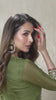 Malaika Arora Mehndi Green Zari and Mukaish Embroidered Yoke Design Stright Kurta Set