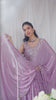 Lavender Georgette Sequin embroidery Semi Stitched Lehenga choli and Dupatta