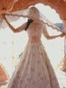 Lime green Tissue Sequinse embroidery Semi-Stitched Lehenga choli and Dupatta