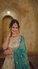 Cream Tissue Sequinse embroidery Semi Stitched Lehenga choli and Dupatta