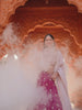 Burgundy Tissue Sequinse embroidery Semi-Stitched Lehenga choli and Dupatta