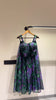 Dark Green Organza Printed Lehenga Blouse