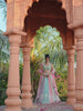 Multu colour Chiffon Sequinse embroidery Semi-Stitched Lehenga choli and Dupatta