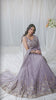Mauve Georgette Sequin embroidery Semi Stitched Lehenga choli and Dupatta