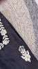 Black Designer Roman Silk Embroiderd Palazzo Suit
