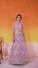 Mauve Net Fabric Sequins embroidery Semi Stitched Lehenga and Unstitched Blouse With Dupatta