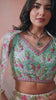 Cream Tissue Sequins Embroidered Semi Stitched Lehenga and Unstitched Blouse With Dupatta