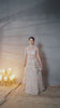 Cream Net Multi Sequins with heavy Zarkan embroidery Semi-Stitched Lehenga choli and Dupatta