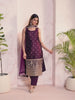 Women Floral Embroidered Regular Kurta with Trousers & With Dupatta