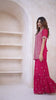 Magenta Floral Embroidered Straight Kurti & Sharara With Dupatta