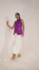 Mandarin Collar Sleeveless Embellished Pure Silk Top