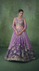 Purple Tissue Fabric Sequins embroidery Semi Stitched Lehenga and Unstitched Blouse With Dupatta