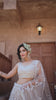 Nude Net Sequinse embroidery Semi-Stitched Lehenga choli and Dupatta