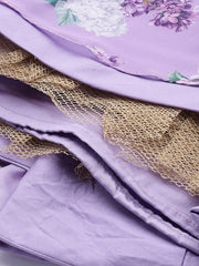 Lavender printed  Readymade lehenga choli with dupatta