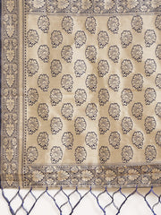 Navy Blue Zari Woven Banarasi Saree