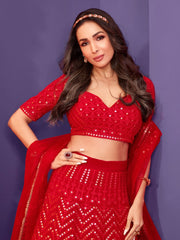Alluring Bollywood Diva Malaika Arora Featuring Inddus Lehenga Choli - Inddus.com