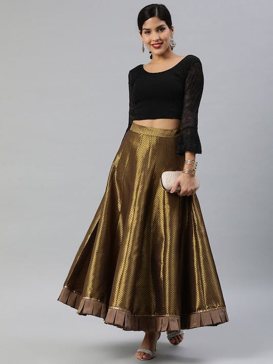 Black Cotton Stretch Saree Blouse with Lace Detail - Inddus.com