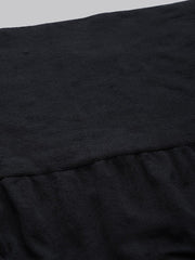 Black High-Waist Seamless Tummy Shaper - Inddus.com