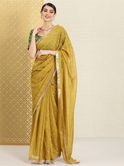 Embellished Sequinned Organza Saree