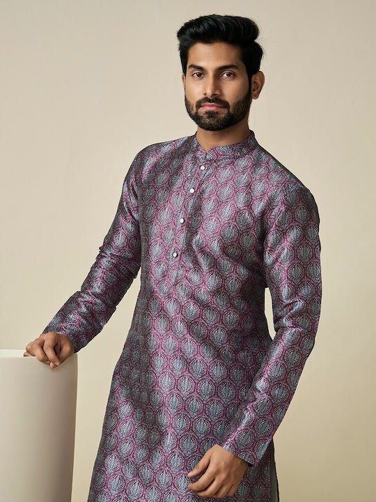 Ethnic Motif Printed Straight Kurta - Inddus.com