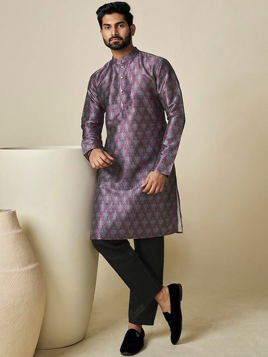 Ethnic Motif Printed Straight Kurta - Inddus.com