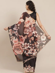 Floral Printed Saree - Inddus.com