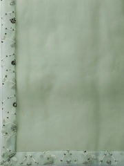 green Embroidered Kurta Set with Dupatta - Inddus.com