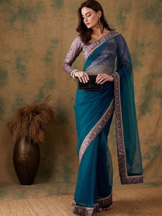 Laced Bordered Sarees