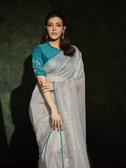 Lavender Silk Traditional Saree - Inddus.com