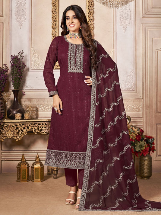 Buy Indian Suits | Straight Cut Suits Online USA, UK - Inddus – Inddus.com