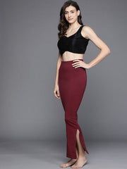 Maroon Seamless Saree Shapewear - Inddus.com