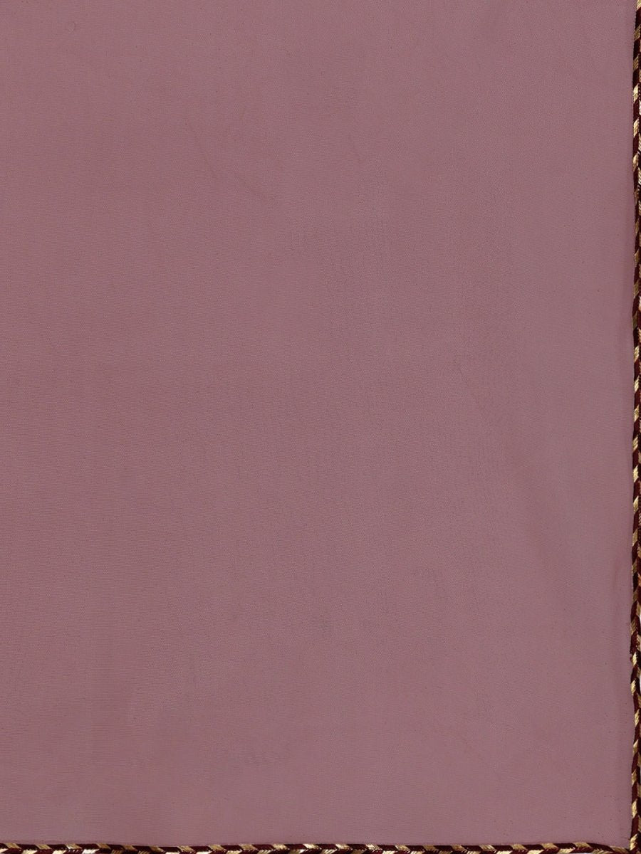 Maroon Woven Design Unstitched Dress Material - Inddus.com