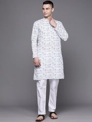 Men Ethnic Motifs Embroidered Sequinned Kurta - Inddus.com