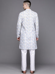 Men Ethnic Motifs Embroidered Sequinned Kurta - Inddus.com